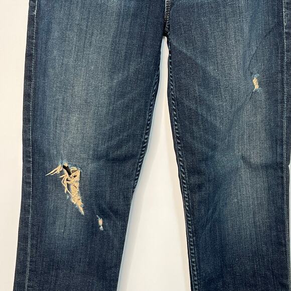 Mother The Pixie Dropout Button Fly Denim Jeans Distressed Size 24 Edgy Grunge - Picture 4 of 16